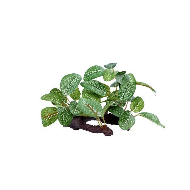 cheap plastic fish tank plants Artificial Fish Tank Aquarium Small Plastic Silk Lobelia Plant On Wood
