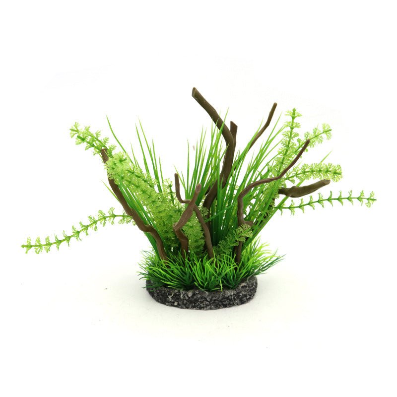 spider plants aquarium Artificial Spider Wood & Mixed Vallis Plant Ornament