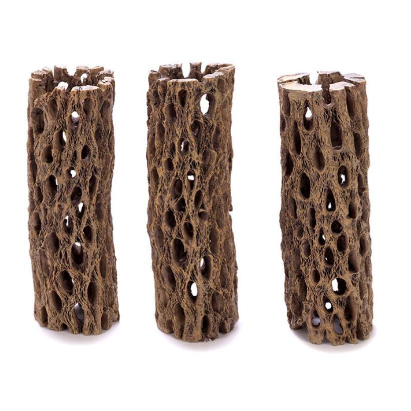 Resin Cholla Cactus Skeleton Wood Aquarium Fish Tank Hideaway Castle