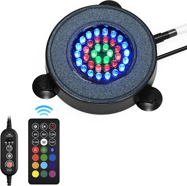 Aquarium Bubble Light with Remote Control – 36 LED RGB