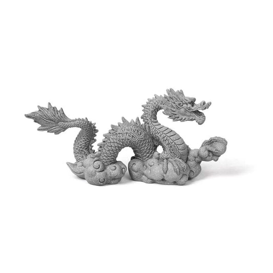 Lucky Stone Dragon On Clouds