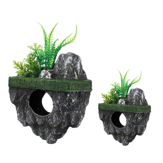 Floating Island Aquarium Decoration Rock with Hideouts