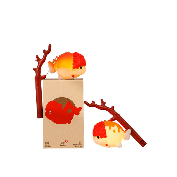 Ranchu & Lionhead Goldfish LED Lantern – Cute Night Light
