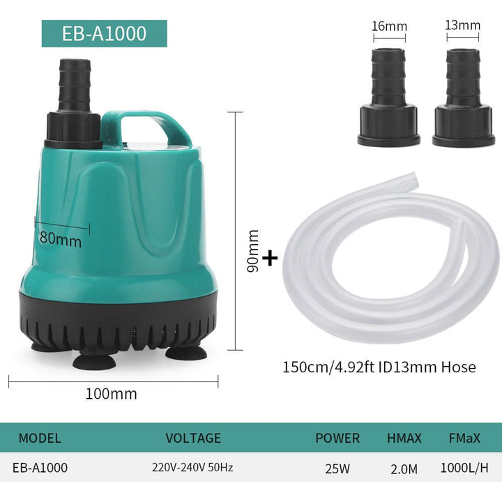 CDA Basics Aquarium Submersible Pump - Castle Dawn Aquatics