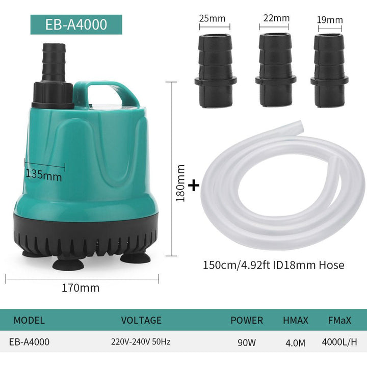 CDA Basics Aquarium Submersible Pump - Castle Dawn Aquatics