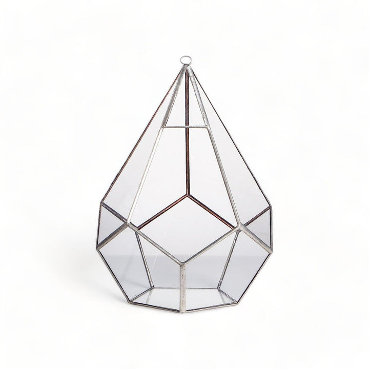 CDA Geometric Glass Open Hanging Terrarium - Castle Dawn Aquatics