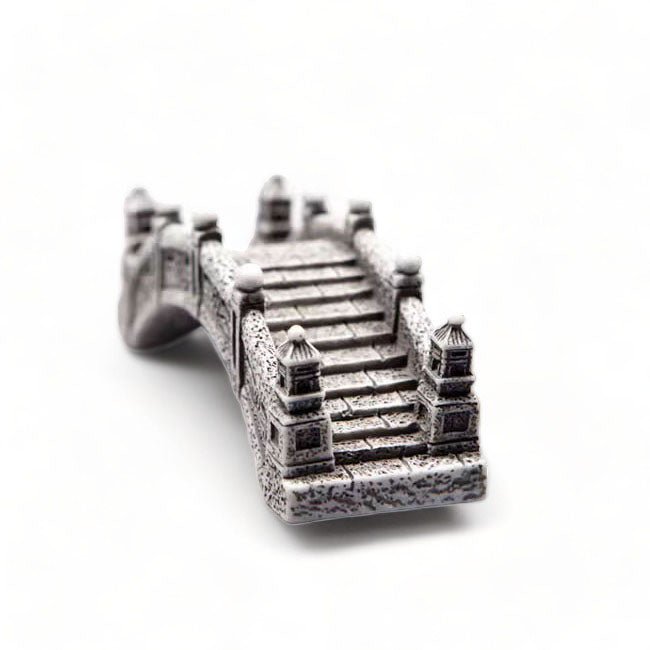 Miniature Chinese Style Flower Pattern Bridge - Castle Dawn Aquatics
