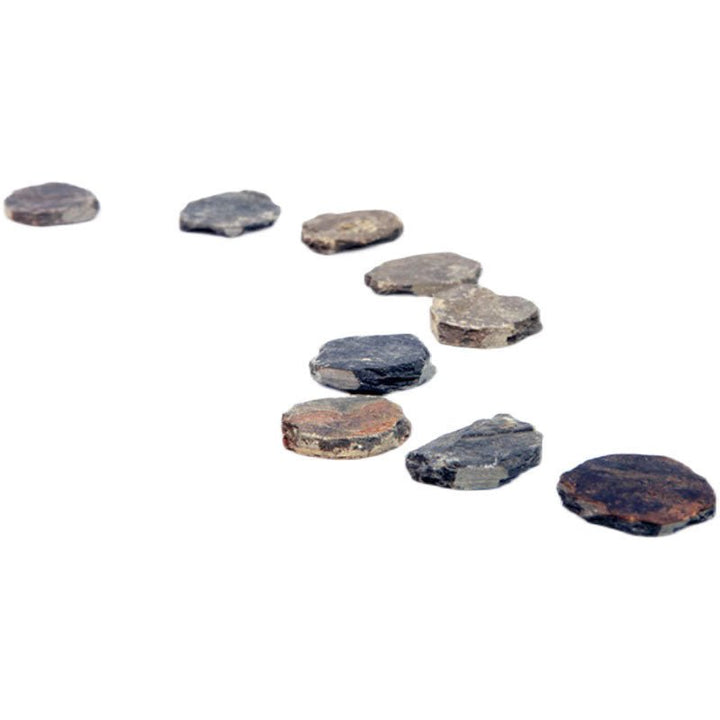 Miniature Natural Stone Pathway Stepping Stones Set of 10 - Castle Dawn Aquatics