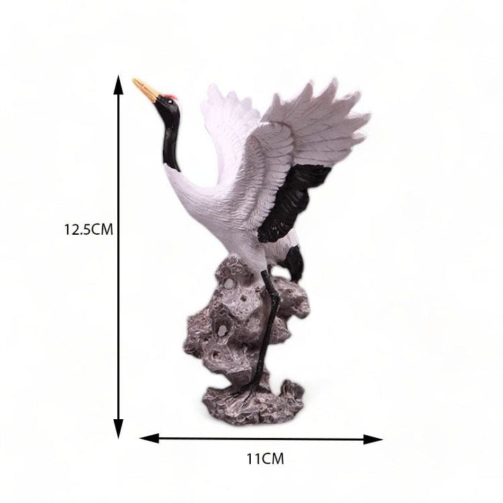 Small Red-Crowned Crane Ornament Set of 2 - Castle Dawn Aquatics