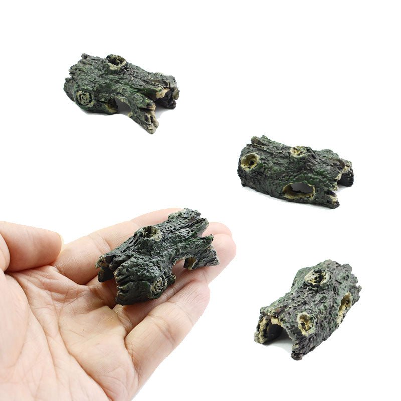 4 Piece Set of Mini Wood Ornaments - Castle Dawn Aquatics