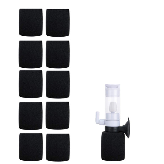 Mini Ultra Quiet 3-in-1 Biochemical Sponge Filter Replacement Sponges Set of 10