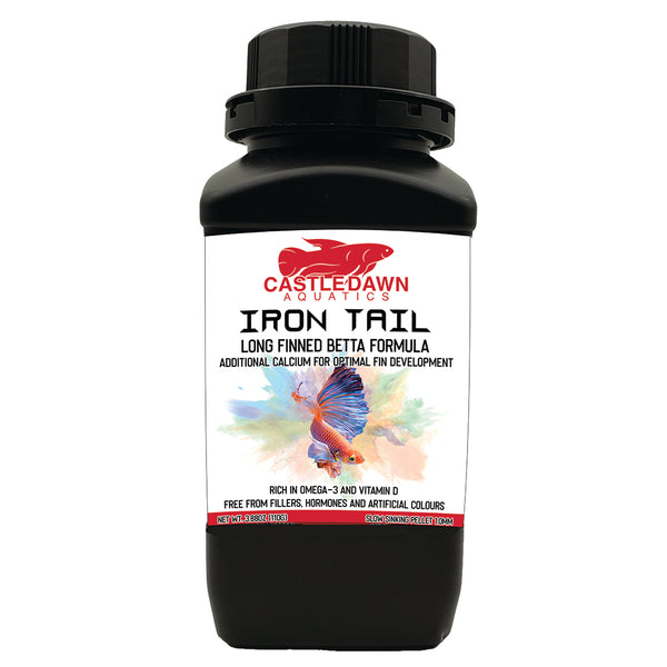 Castle Dawn Aquatics IRON TAIL Betta Formula Slow Sinking Pellet 1.0mm