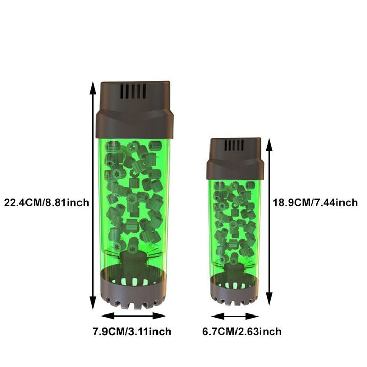 Air Operated Fluidized Moving Filter Bed Bubble Bio Media Reactor - Castle Dawn Aquatics