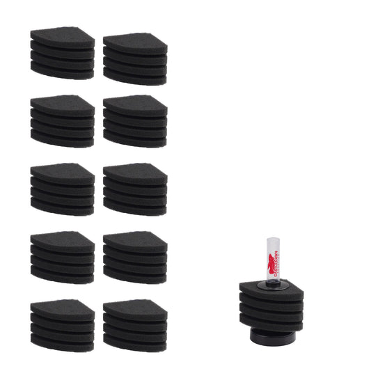 Aquarium Corner Bio Sponge Filter Replacement Sponges XY-2890 Pack of 10 - Castle Dawn Aquatics