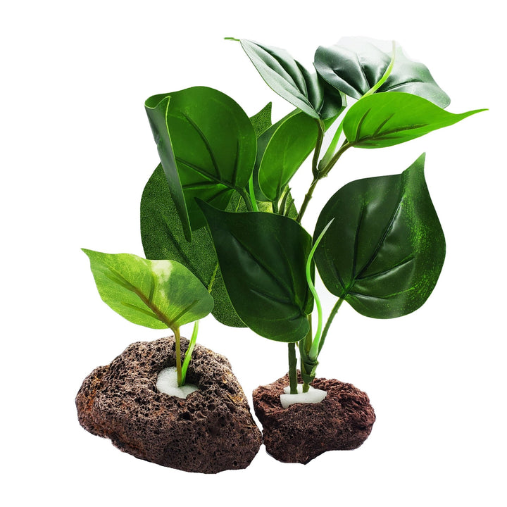 Aquarium Hardscape Red Lava Rock Planters - Castle Dawn Aquatics