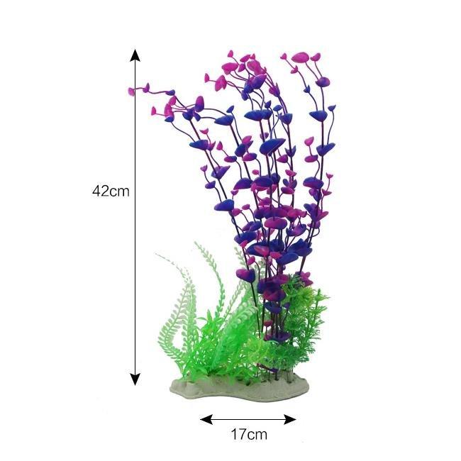 extra large plastic aquarium plants Artificial Aquarium Extra Large Plastic Purple Aurea Plant