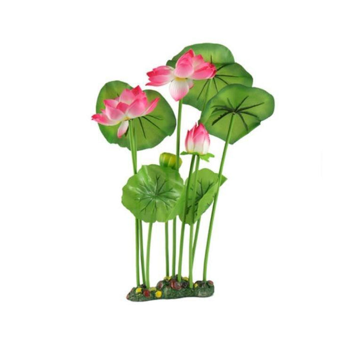 tall plastic fish tank plants Artificial Aquarium Extra Large Plastic Silk Lilly Plant