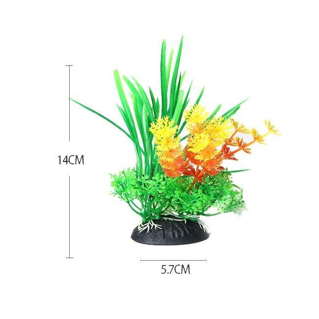 Artificial Small Plastic Yellow Green Cabomba Vallis Plant - Castle Dawn AquaticsArtificial Aquarium Plastic Fish Tank Plants