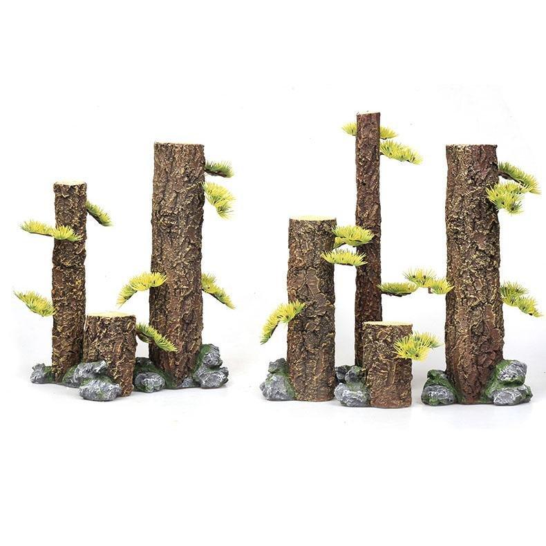 Fake Tree Tank Artificial Simulation Tree Trunk Driftwood Aquarium Fish Tank Ornament