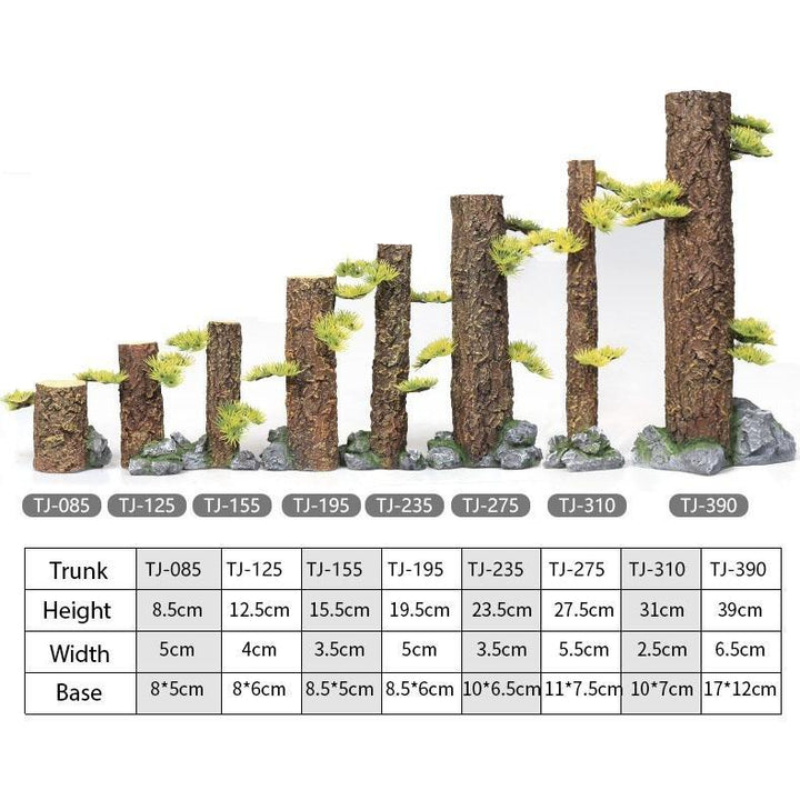 Castle Dawn Aquatics Artificial Simulation Tree Trunk - Castle Dawn AquaticsAquarium Decor