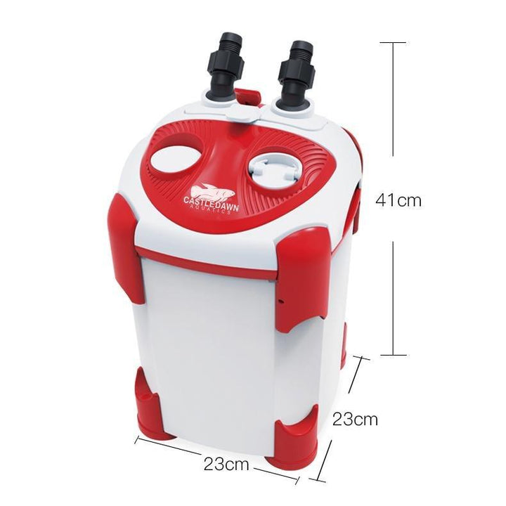 Castle Dawn Aquatics Auto Prime External Perfomance Canister Filter - Castle Dawn AquaticsAquarium Fish Tank Filter And Pumps