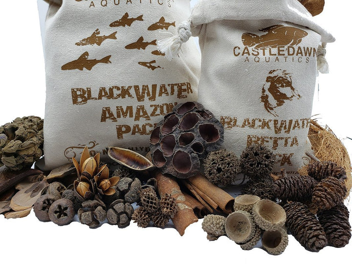 Castle Dawn Aquatics Blackwater Tannin Aquarium Botanical Pack - Castle Dawn AquaticsAquarium Aquatic Aquascaping Botanicals