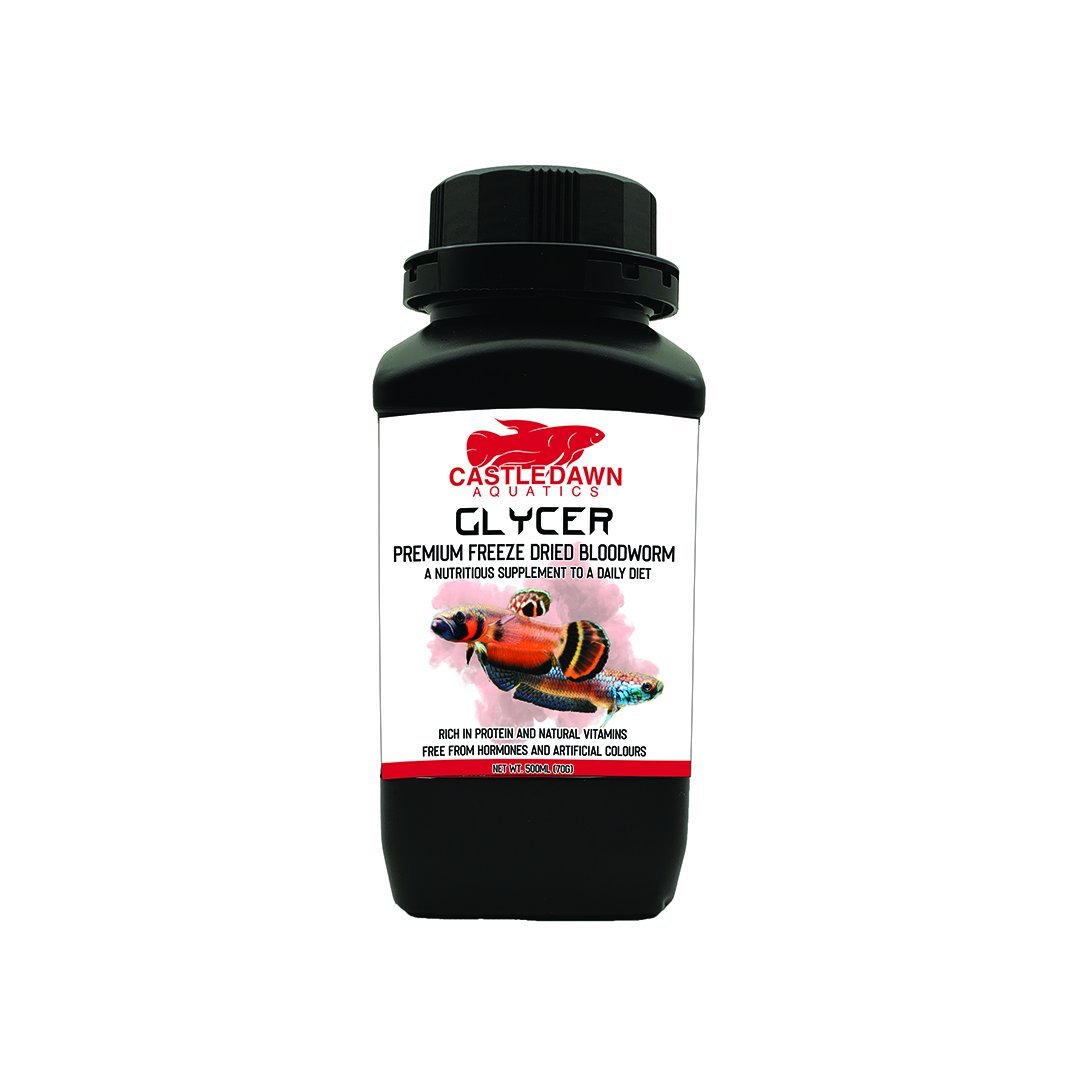 Castle Dawn Aquatics GLYCER Premium Freeze Dried Bloodworm - Castle Dawn AquaticsFish Food