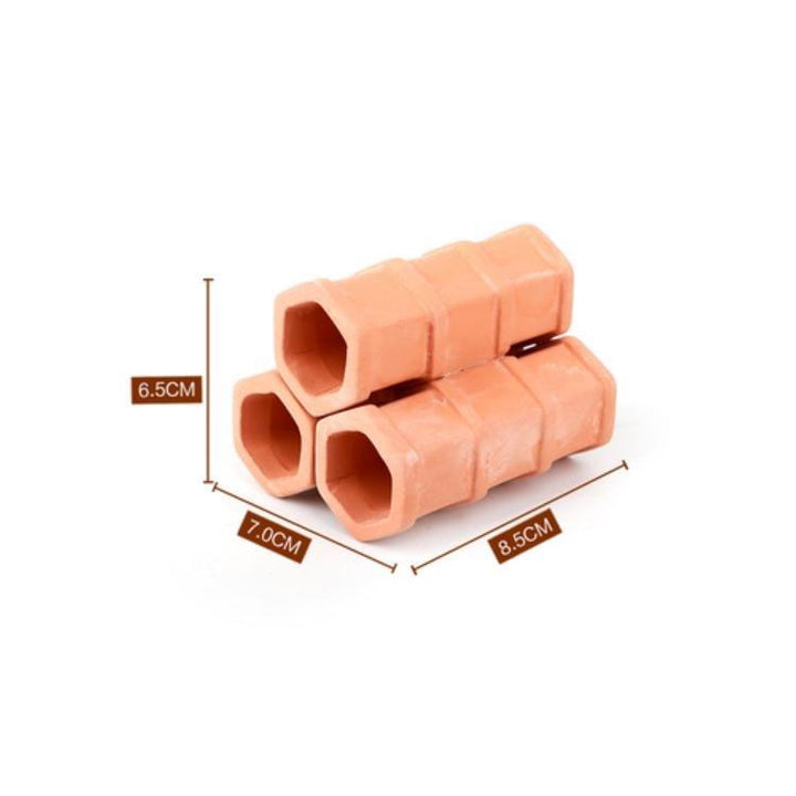 Ceramic Multi-Function Dwarf Crayfish Shelter Spawning Breeding Tube Cave - Castle Dawn AquaticsAquarium Decor