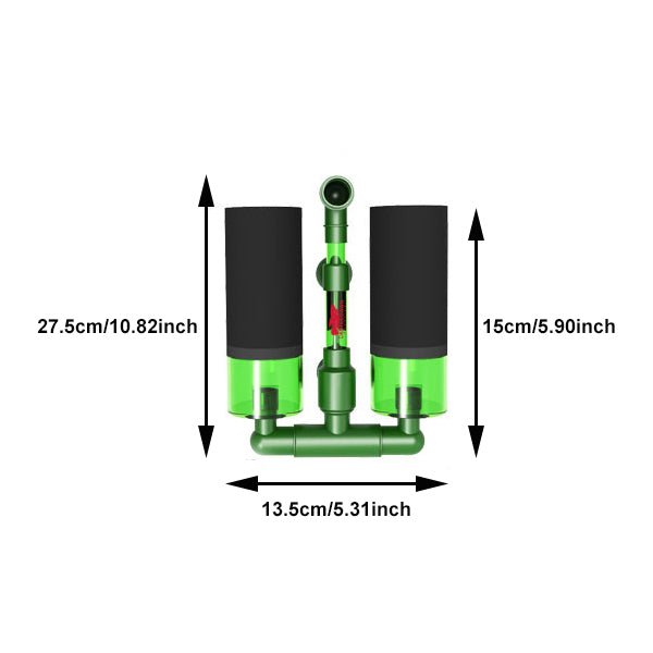 Double 7-layer Bio Sponge Filter for up to 50 Litres - Castle Dawn Aquatics
