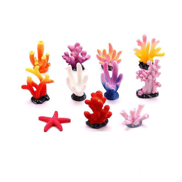 Eco-friendly Artificial Coral Reef Decoration 11 Piece Complete Set - Castle Dawn AquaticsAquarium Decor