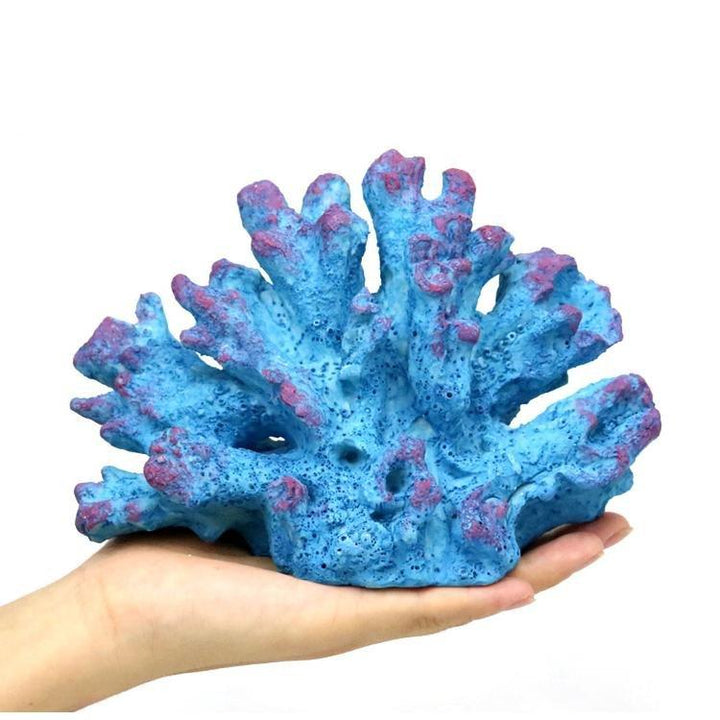 Eco-friendly Artificial Large Blue Digitate Coral Reef Decoration - Castle Dawn AquaticsAquarium Decor
