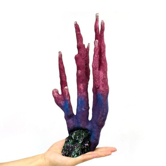 Eco-friendly Artificial Large Purple Stag Coral Reef Decoration - Castle Dawn AquaticsAquarium Decor