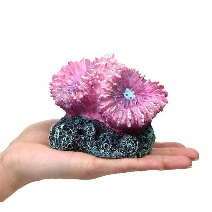 Eco-friendly Artificial Medium Purple Digitate Coral Reef Decoration - Castle Dawn AquaticsAquarium Decor