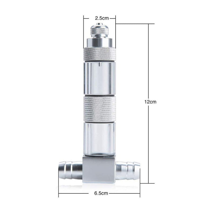 External Co2 Diffuser Aluminium Alloy Atomizer Diffuser with Bubble Counter - Castle Dawn AquaticsAquatic Aquarium Plant Care CO2 equipment