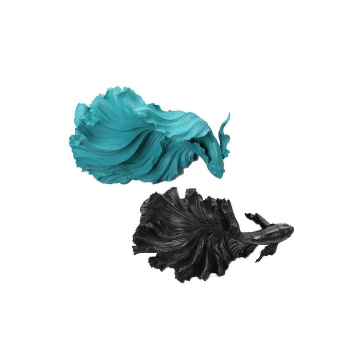 Extra Large Betta Fighter Fish Hanging Wall Figures - Castle Dawn AquaticsHome Decor