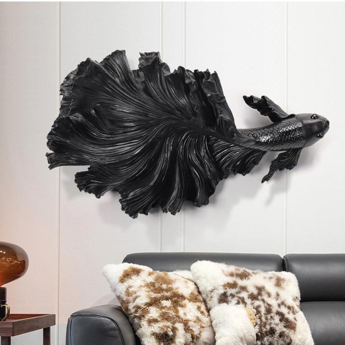 Extra Large Betta Fighter Fish Hanging Wall Figures - Castle Dawn AquaticsHome Decor