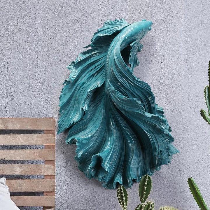 Extra Large Betta Fighter Fish Hanging Wall Figures - Castle Dawn AquaticsHome Decor
