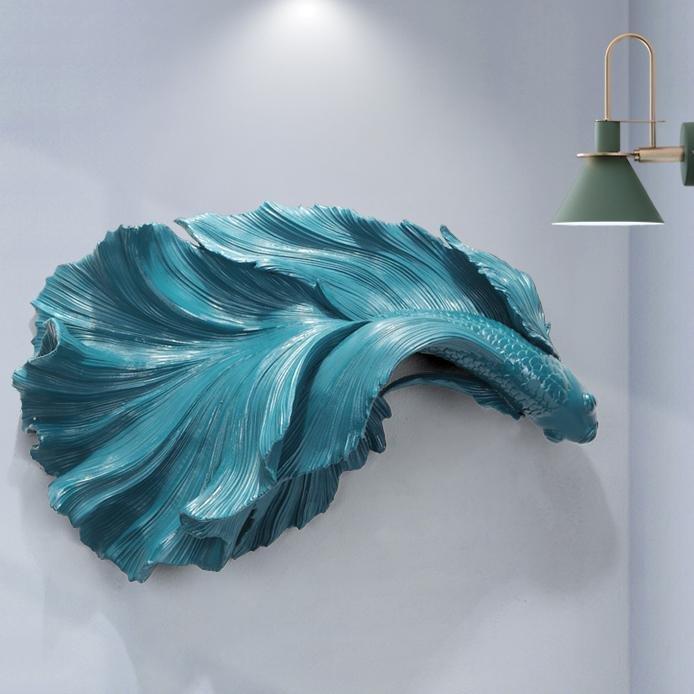 Extra Large Betta Fighter Fish Hanging Wall Figures - Castle Dawn AquaticsHome Decor