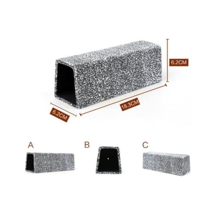 Granite Style Ceramic Hiding Shelter Pleco Spawning Cave - Castle Dawn AquaticsAquarium Decor