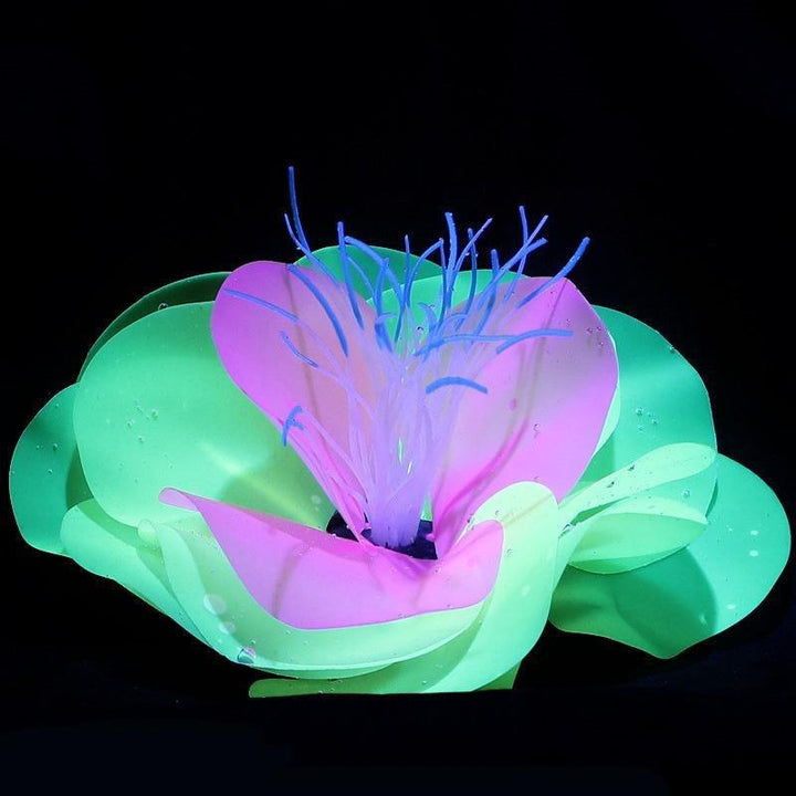 Large Artificial Glowing Butterfly Coral Plant - Castle Dawn AquaticsArtificial Aquarium Plastic Fish Tank Plants