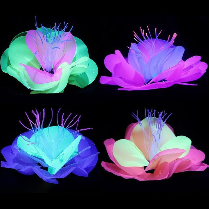 Large Artificial Glowing Butterfly Coral Plant - Castle Dawn AquaticsArtificial Aquarium Plastic Fish Tank Plants