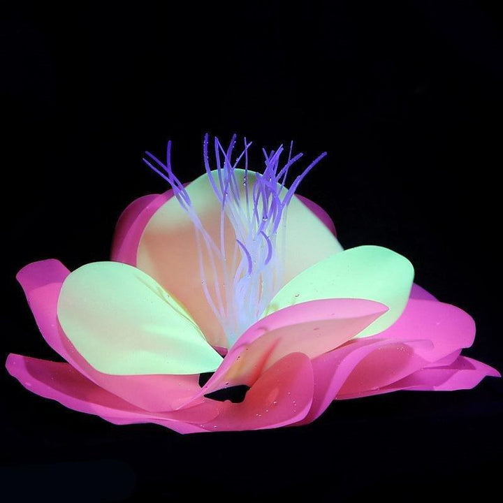 Large Artificial Glowing Butterfly Coral Plant - Castle Dawn AquaticsArtificial Aquarium Plastic Fish Tank Plants