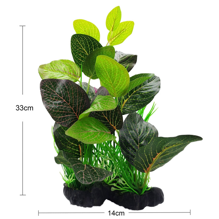 large plastic aquarium plants Large Aquarium Plastic Silk Plant Set of 5