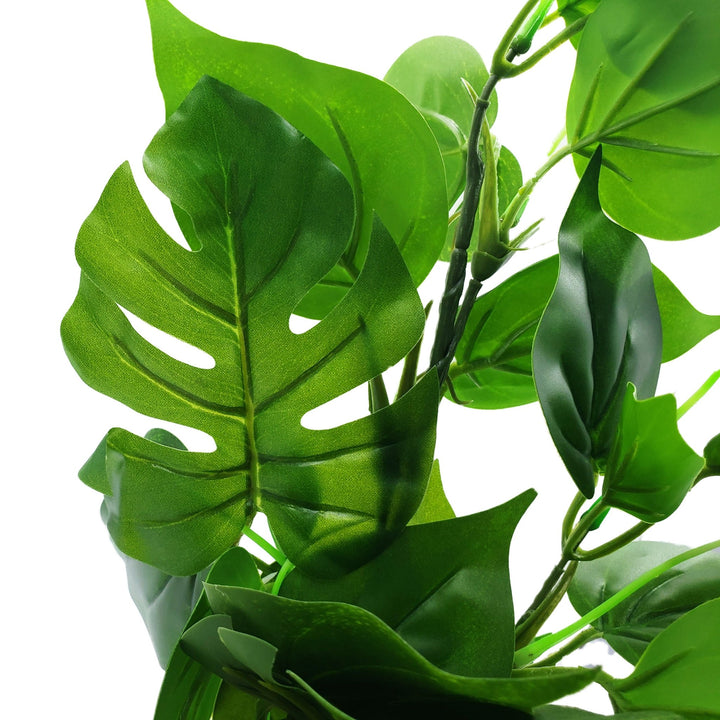 silk monstera plant Large Silk Anubias And Monstera Plant