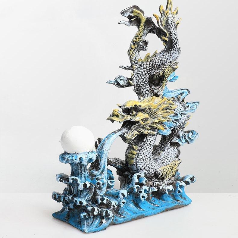 Limited Edition Medium Oriental Water Dragon Ornament - Castle Dawn AquaticsAquarium Decor