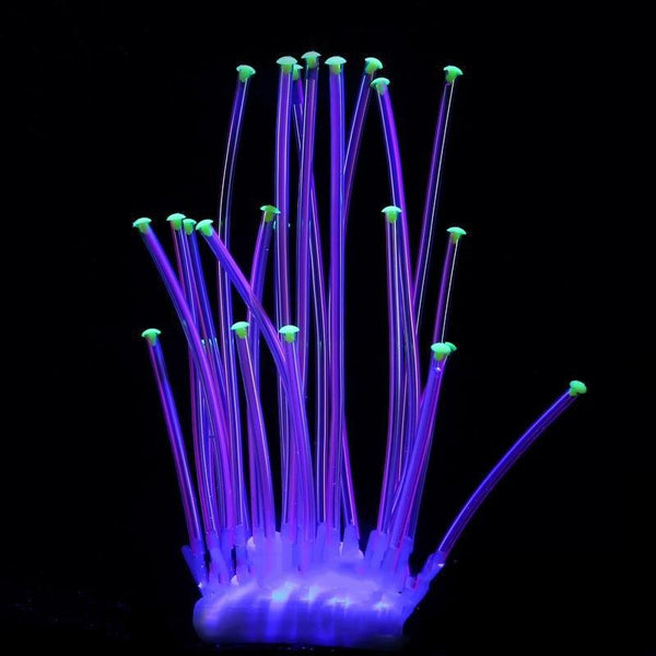 Medium Artificial Glowing Coral Trumpet Sea Anemone - Castle Dawn AquaticsArtificial Aquarium Plastic Fish Tank Plants