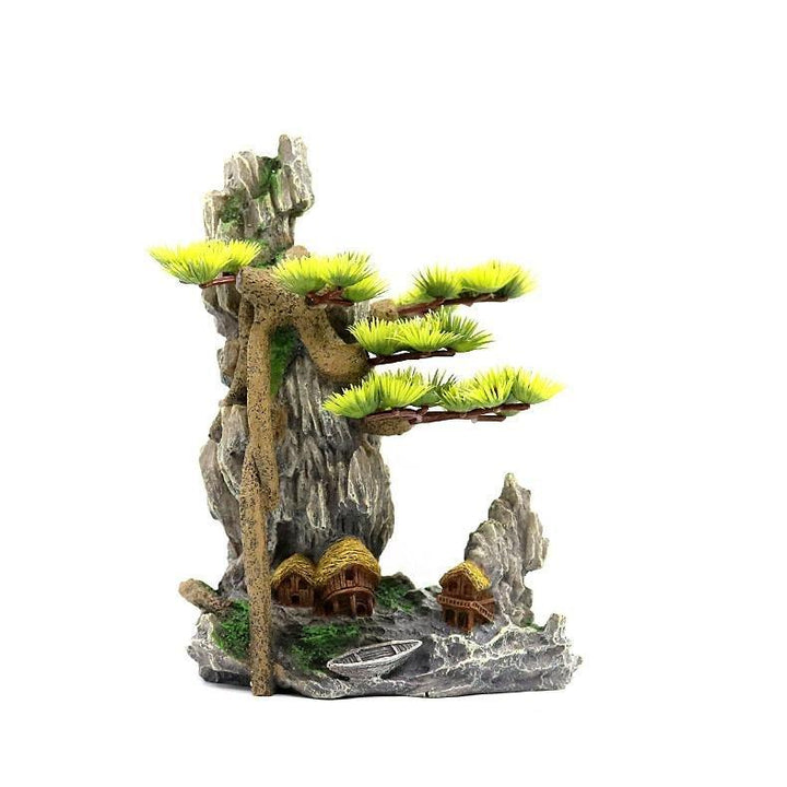 bonsai tree aquarium decor Large Driftwood Bonsai Fishing Village Aquarium Fish Tank Decoration