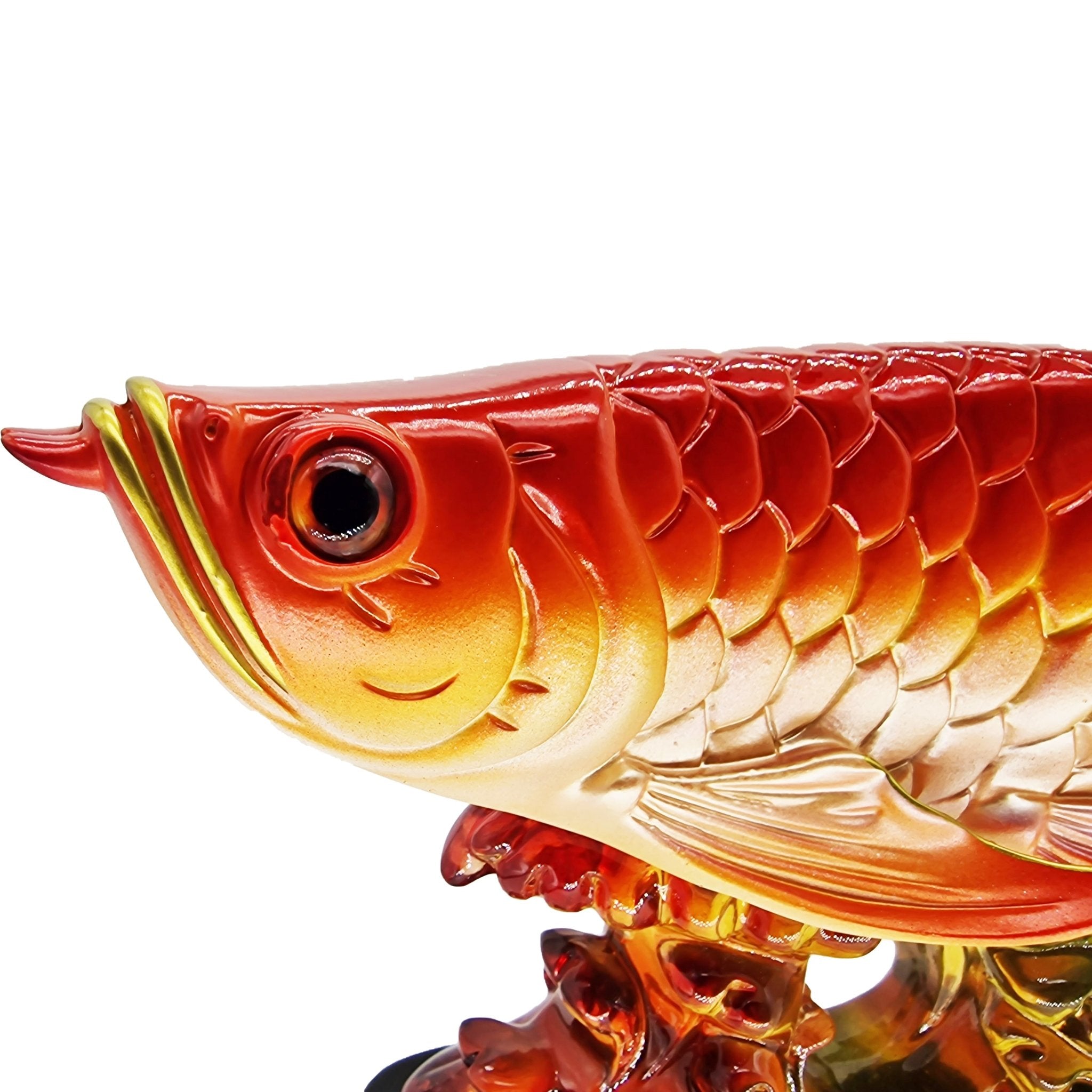 Medium Lucky Red Arowana Ornament - Castle Dawn Aquatics