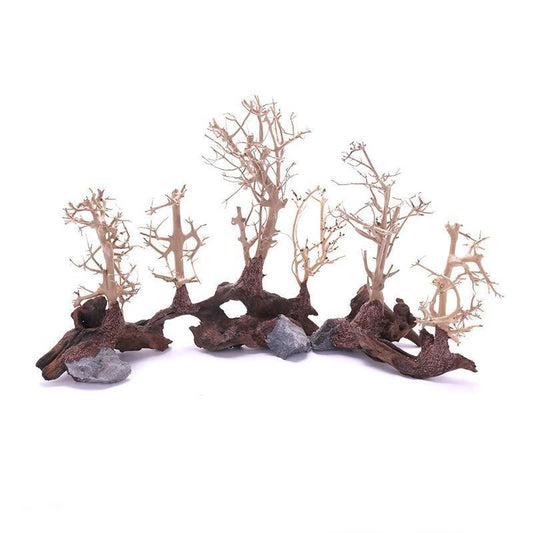 Natural Pre-Made Drift Wood Moss Trees - Castle Dawn AquaticsHardscape Materials