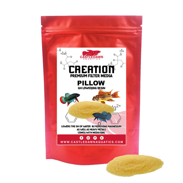 PILLOW GH (General Hardness) Lowering Resin Filter Media 500ml (390 gram) - Castle Dawn Aquatics
